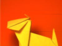 White paper origami